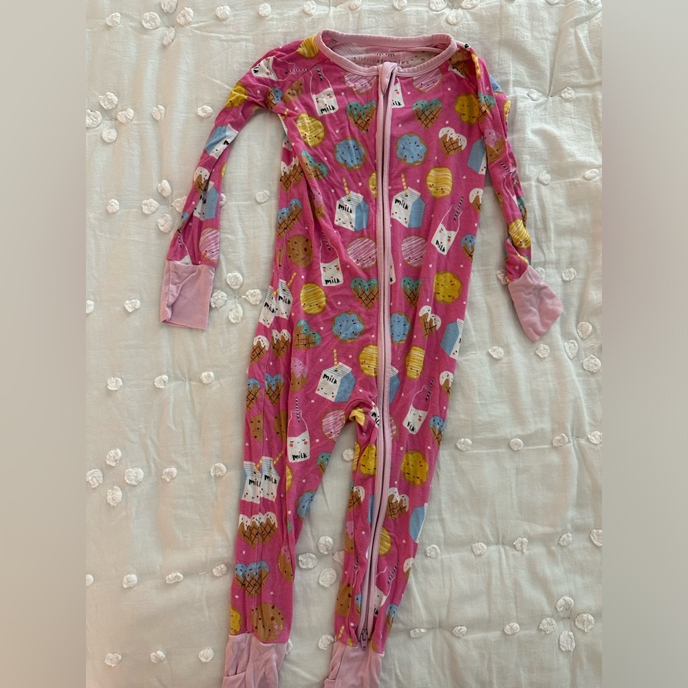 Little Sleepies pink milk & cookies 2T zippy
